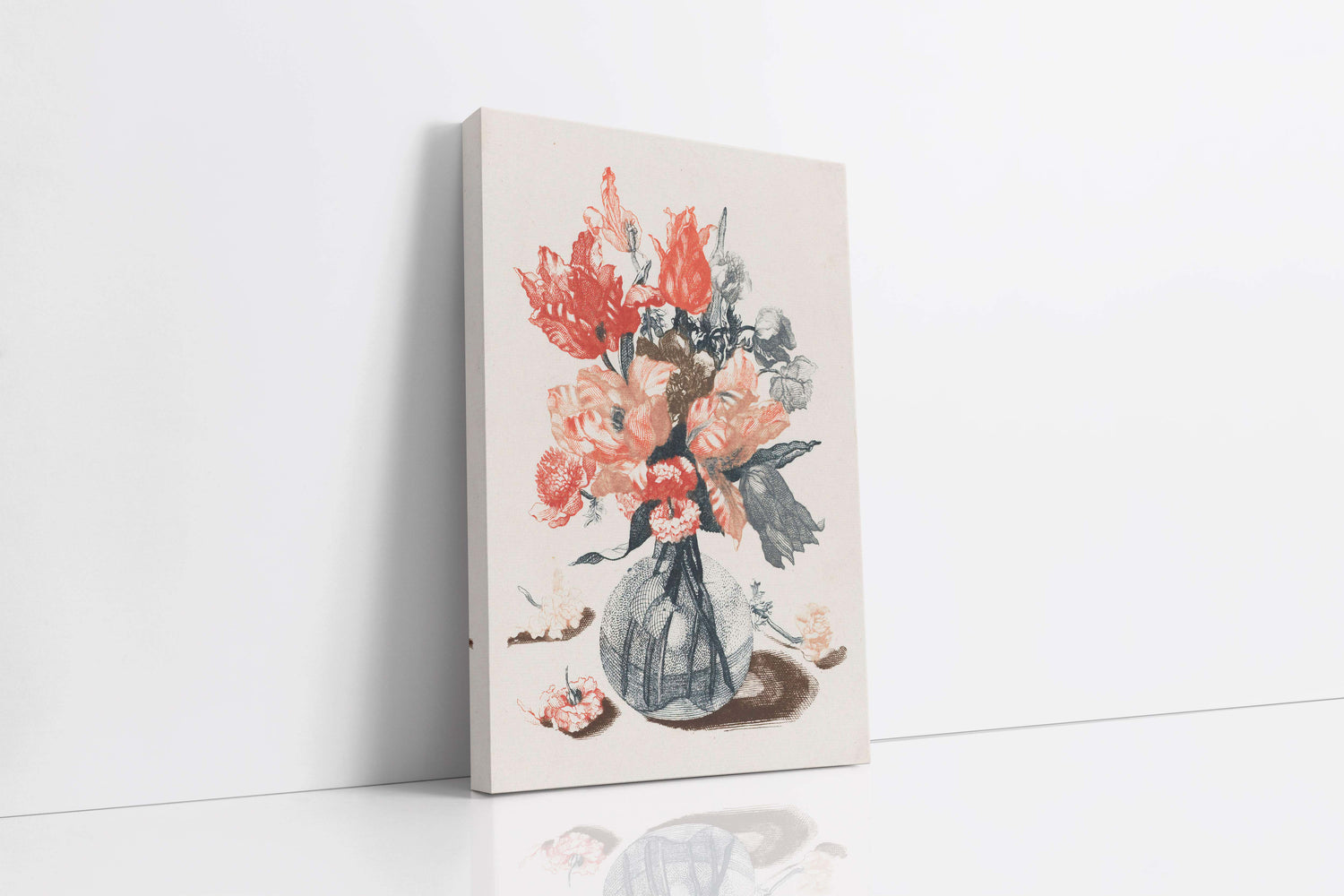 Flowers in a Glass Vase