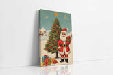 Vintage Santa and Christmas Tree