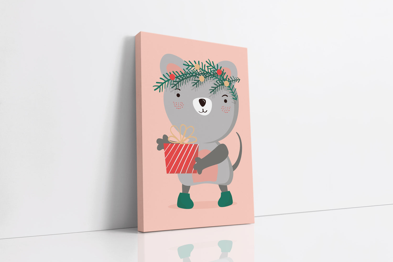 Hand Drawn Christmas Mouse