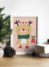 Hand Drawn Christmas Reindeer