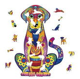 Wooden Jigsaw Puzzle Loyal Dog