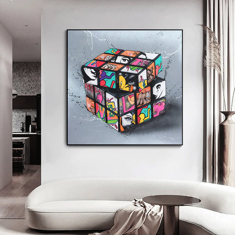 Rubik's Cube Graffiti