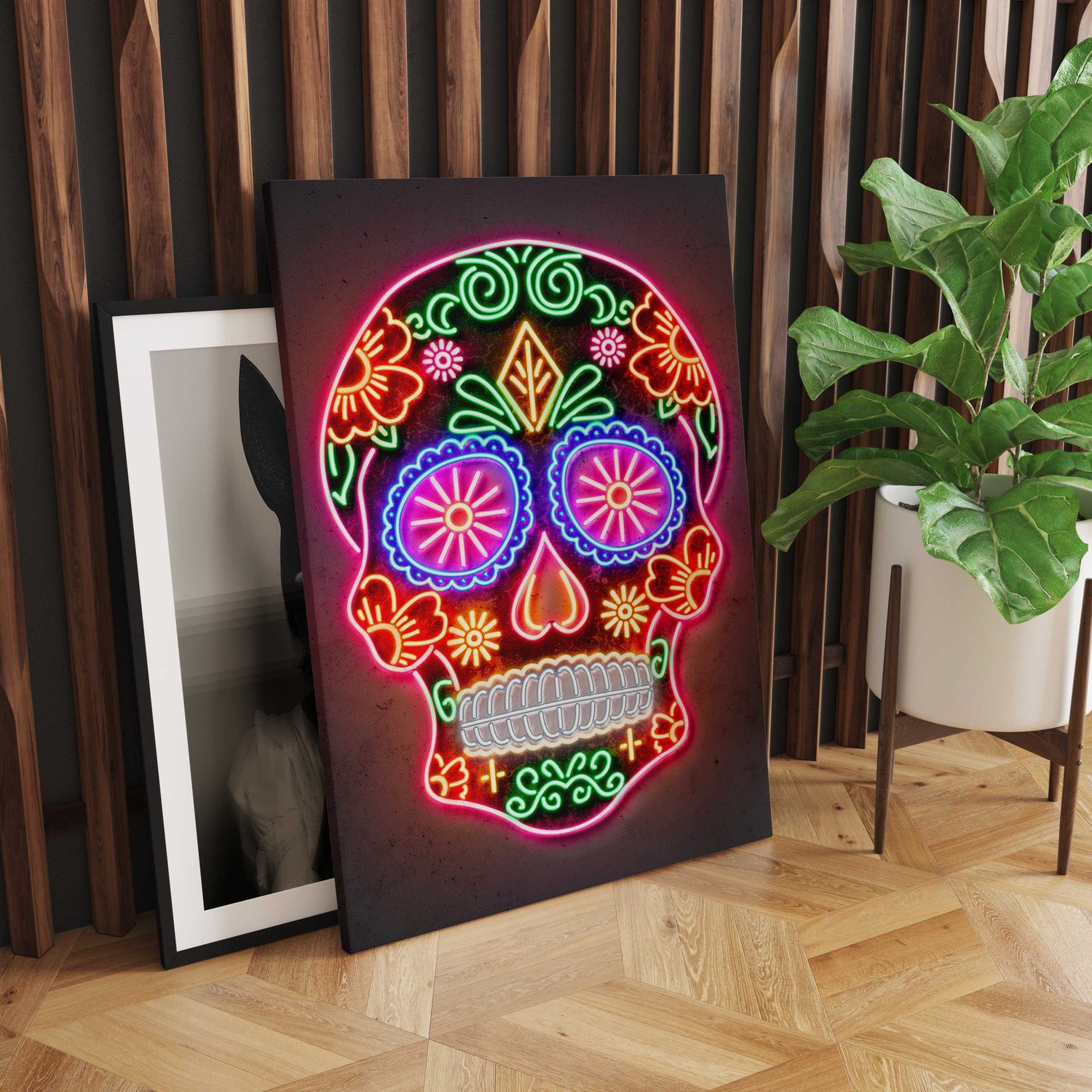 Neon Sugar Skull