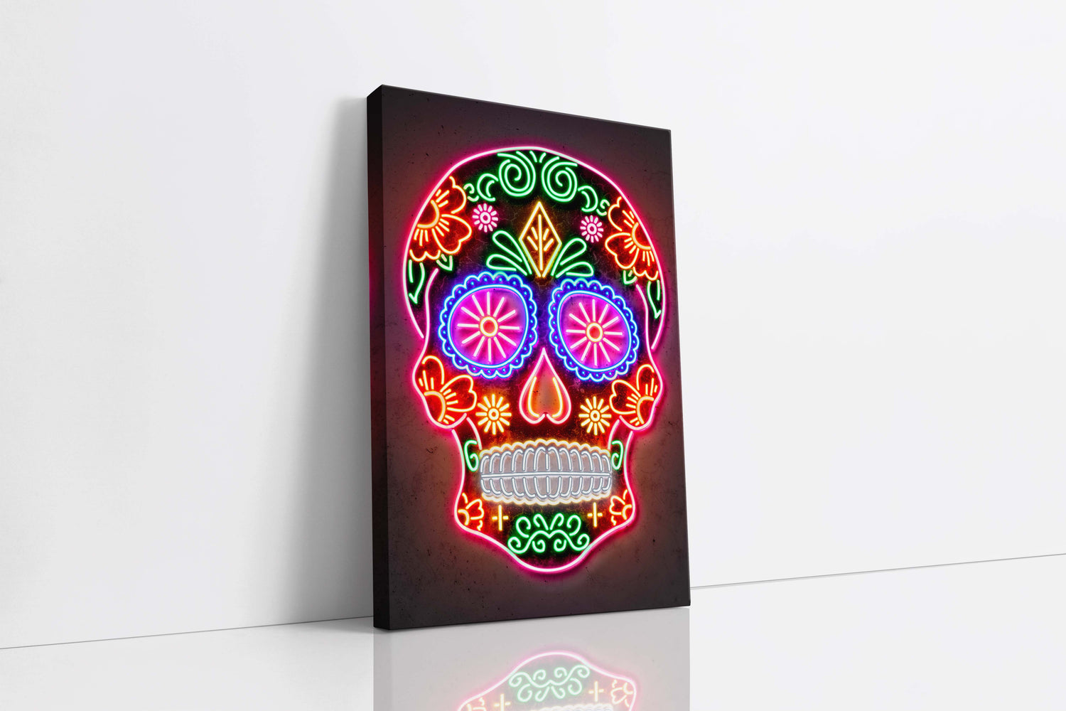 Neon Sugar Skull