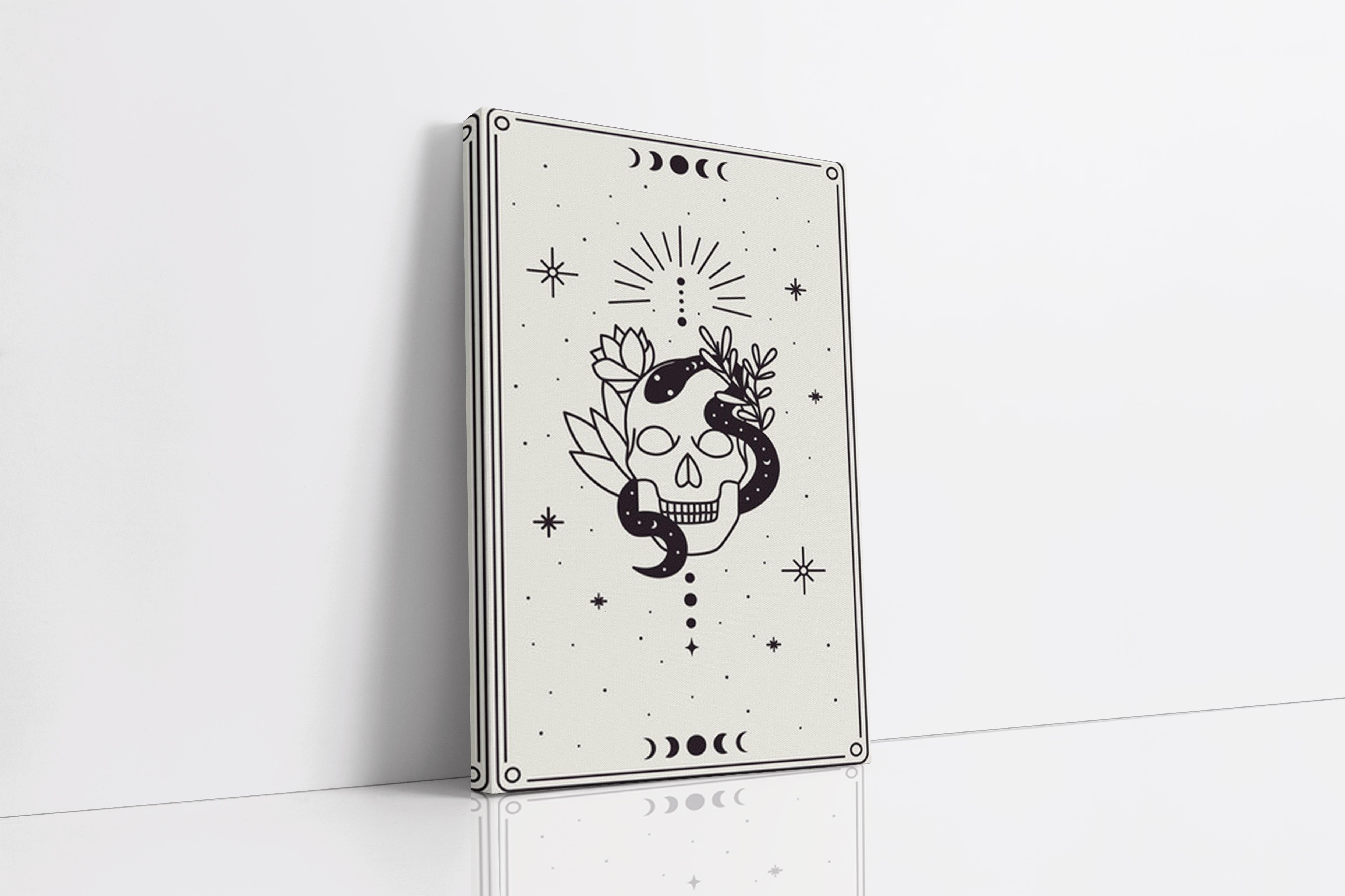 Skull and Snake Card