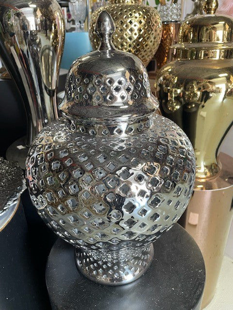 Silver Ginger Jar