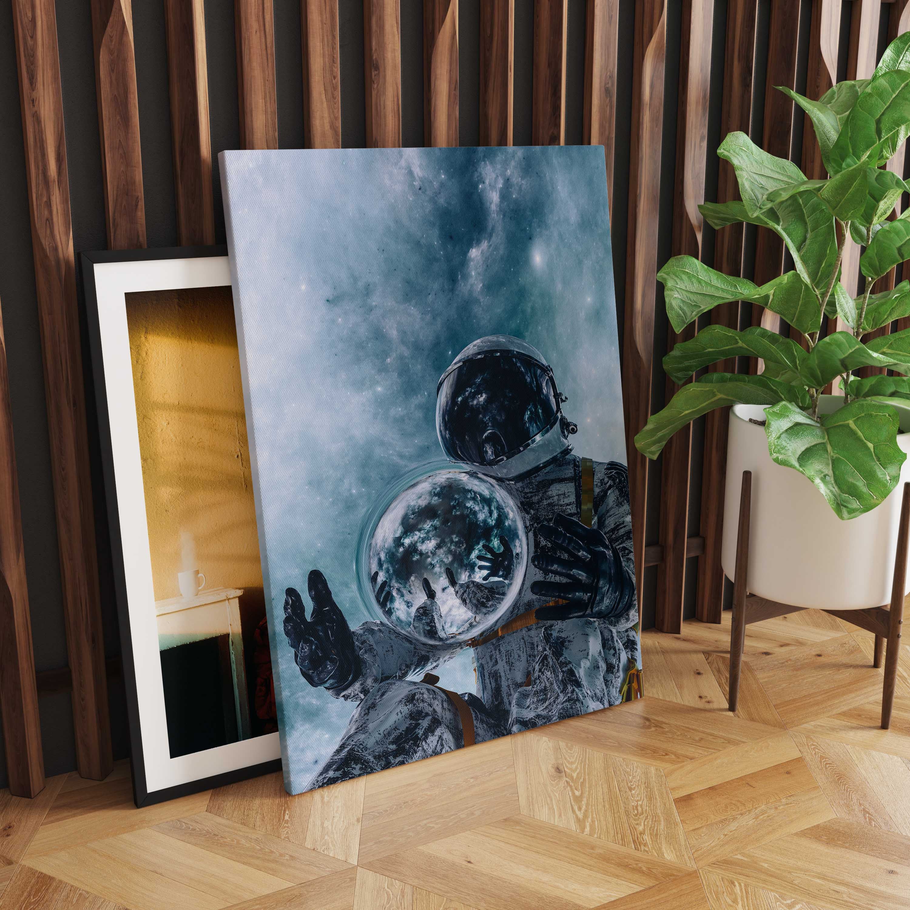 Astronaut Holding a Black Hole