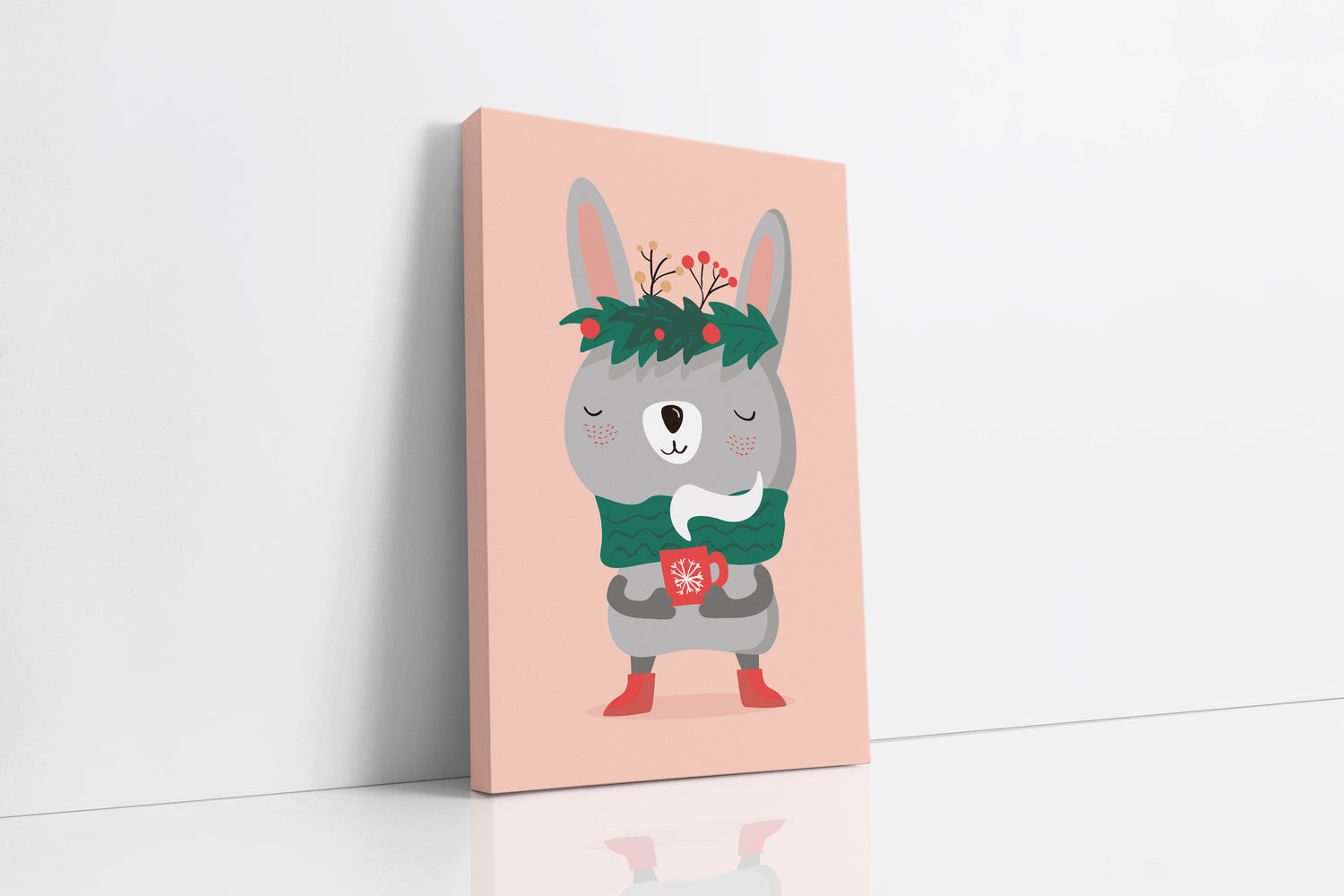 Hand Drawn Christmas Rabbit