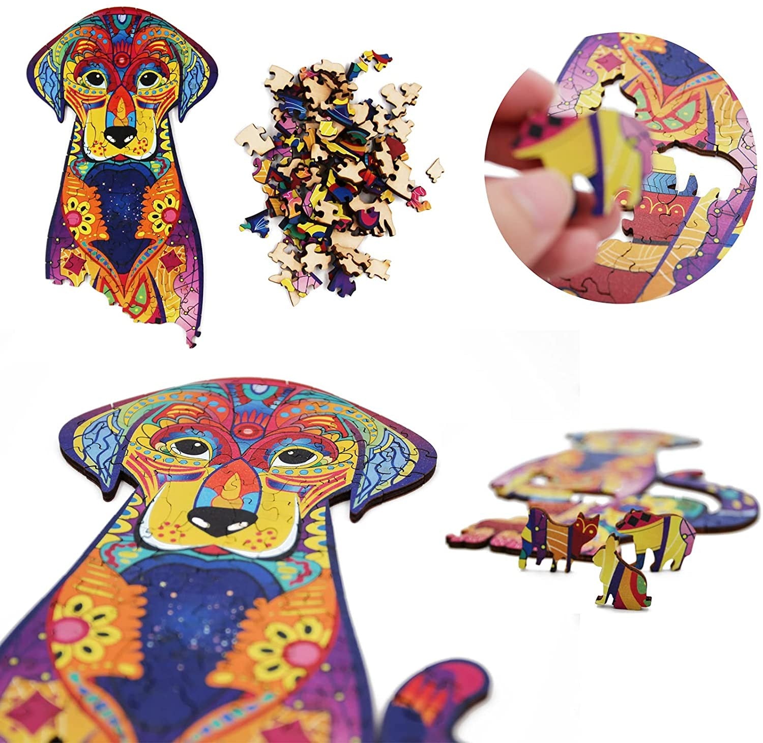 Wooden Jigsaw Puzzle Loyal Dog