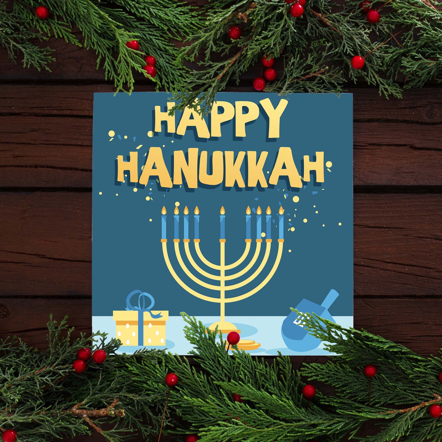 Happy Hanukkah Sign