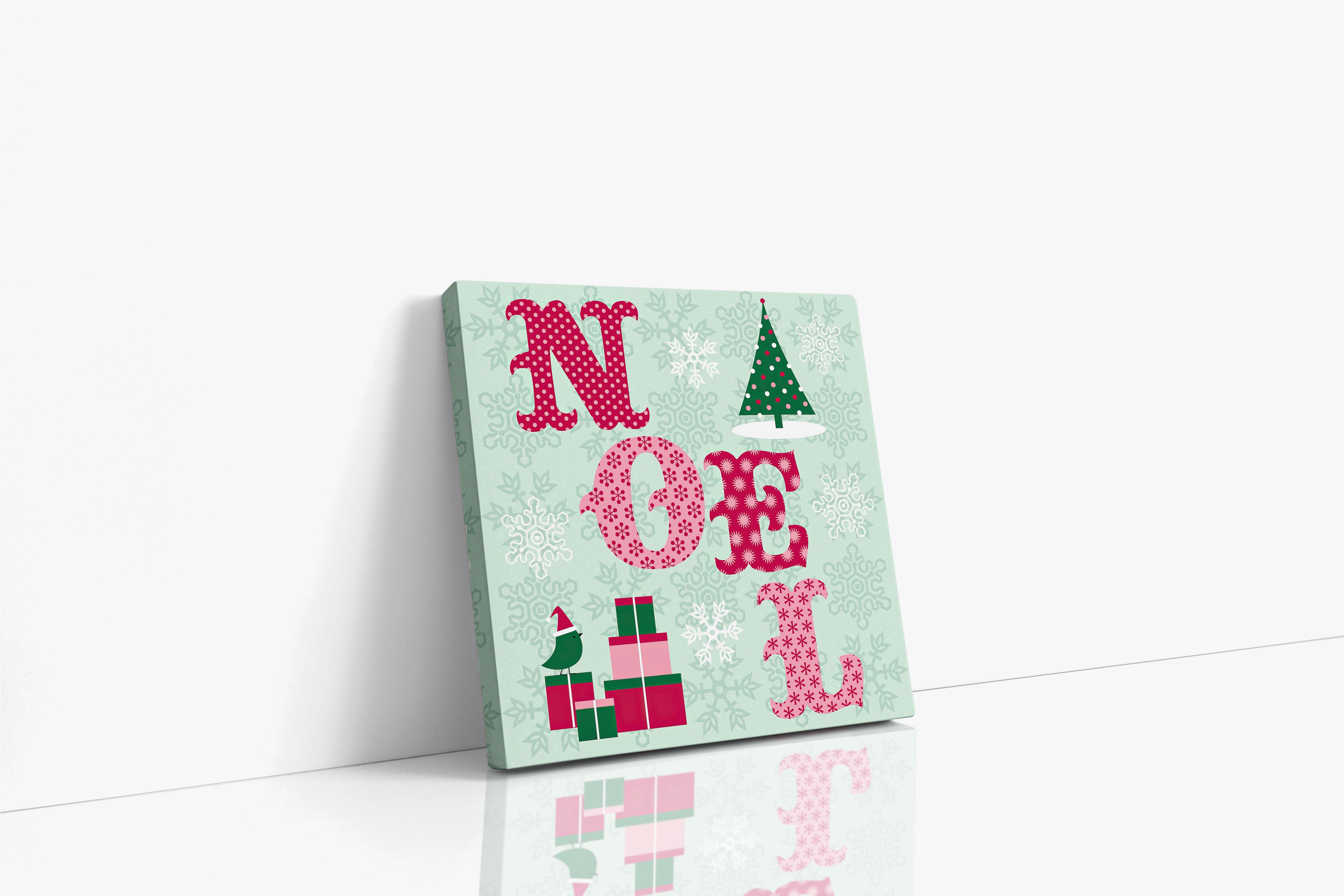 Pink and Green Noel